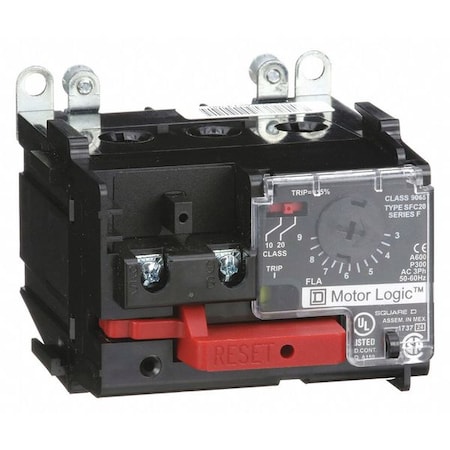 NEMA Overload Relay, 1NC, 3 A Min current, 9 A Max current, 600V AC MPN:9065SFC20