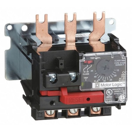 NEMA Overload Relay, 1NC, 15 A Min current, 45 A Max current, 600V AC MPN:9065ST220
