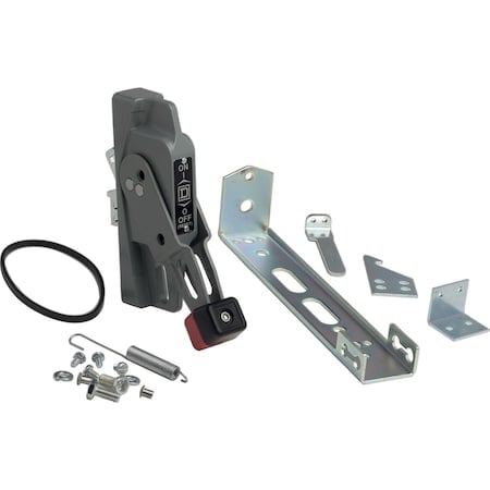 Operating mechanism, flange mounted, variable depth, handle mechanism, 4in handle, NEMA 4X enclosure MPN:9422A4