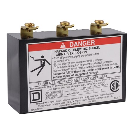 Current limiting module, MAG-GUARD circuit breaker, FA, 3 or 7 Amp MPN:9999CLM1