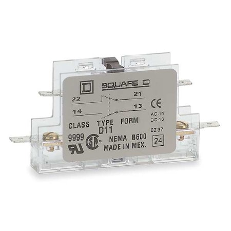 Auxiliary Contact, 2NO/0NC, 5 A MPN:9999D20