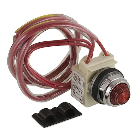 NEMA Motor Starter and contactor, Type S, pilot light kit, LED, red, 120VAC 60Hz, NEMA size 00 to 7, Type 1, 3R, 12 MPN:9999SPL28R