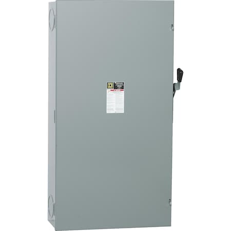 Safety switch, general duty, fusible, 400A, 120/240 VAC, 3 poles, 125 hp, solid neutral, NEMA 1 MPN:CD325N