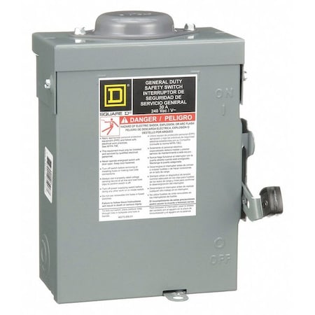 Fusible, Safety Switch, General Duty, 240 V, 3PST MPN:D321NRB