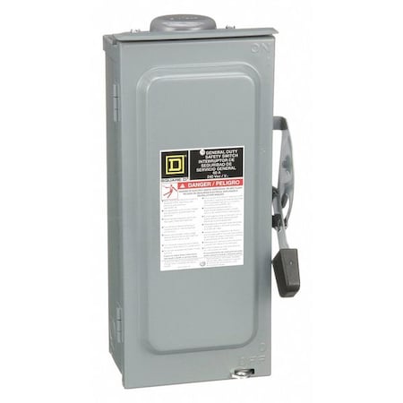 Fusible, Safety Switch, General Duty, 240 V, 3PST, NEMA 3R MPN:D322NRB