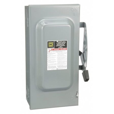 Fusible, Safety Switch, General Duty, 240 V, 3PST, NEMA 1 MPN:D323N