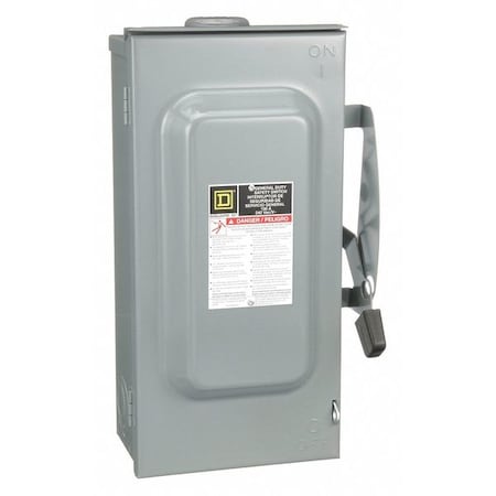 Fusible, Safety Switch, General Duty, 240 V, 3PST, NEMA 3R MPN:D323NRB