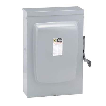 Fusible, Disconnect Switch, General Duty, 240 V, 3PST, Indoor/Outdoor MPN:D326NTR