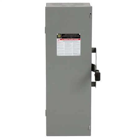 Nonfusible, Safety Switch, Heavy Duty, 240 V, 3PDT MPN:DTU323