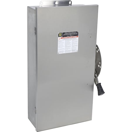 Safety Switch, Fusible, 4PDT, NEMA 4, 4X, 5, 18-8 Stainless Steel MPN:DTU463DS