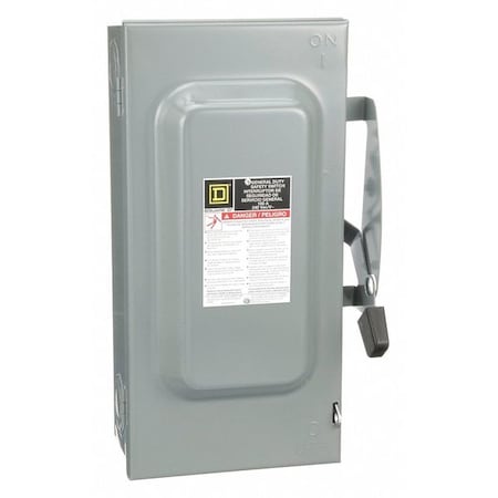 Nonfusible, Safety Switch, General Duty, 240 V, 3PST, NEMA 1 MPN:DU323