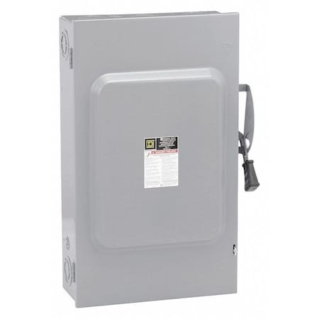 Nonfusible, Safety Switch, General Duty, 240 V, 3PST MPN:DU324