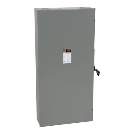 Safety switch, general duty, non fusible, 600A, 3 pole, 3 wire, 150hp, 240VAC, NEMA 1 MPN:DU326