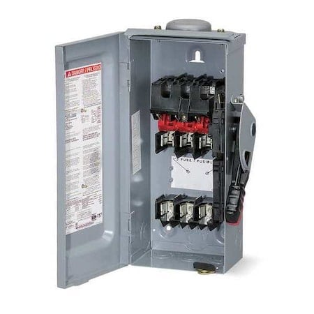 Fusible, Safety Switch, Heavy Duty, 250 V, 2PST MPN:H226NR