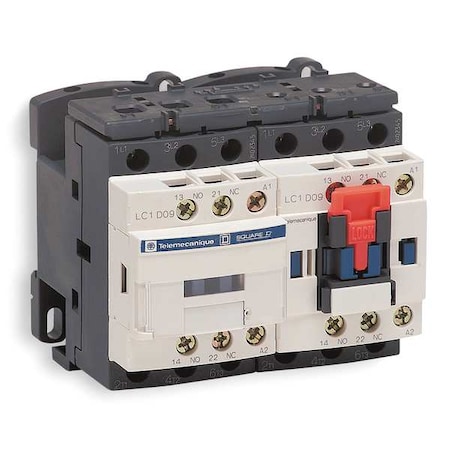 IEC Magnetic Contactor, 1NC/1NO, 24V DC, 3 P, Reversing, Screw Clamp MPN:LC2D12BD