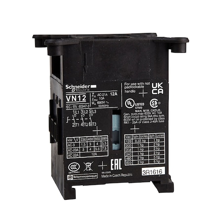 Switch body, TeSys Control, 3 poles, 20A, compact size MPN:VN20