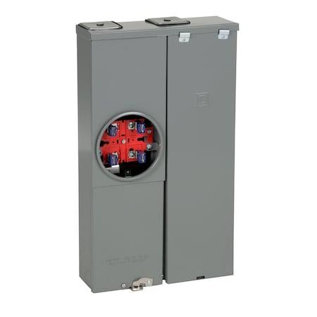 Meter mains, Homeline, CSED, ringed socket, 125A, surface mount, maximum 8 spaces, no bypass MPN:SC8L125S
