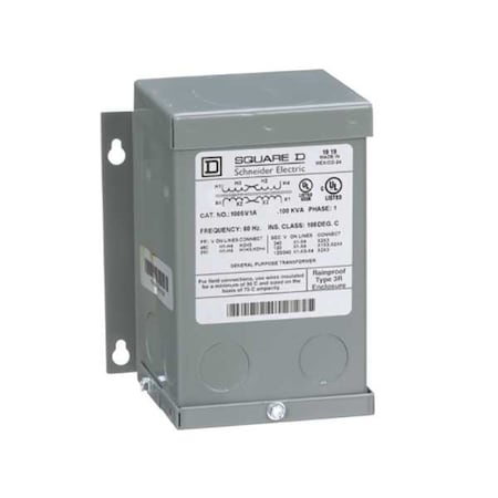 General Purpose Transformer, 100 VA, NEMA 3R, 120/240V AC, 240/480V AC MPN:100SV1A