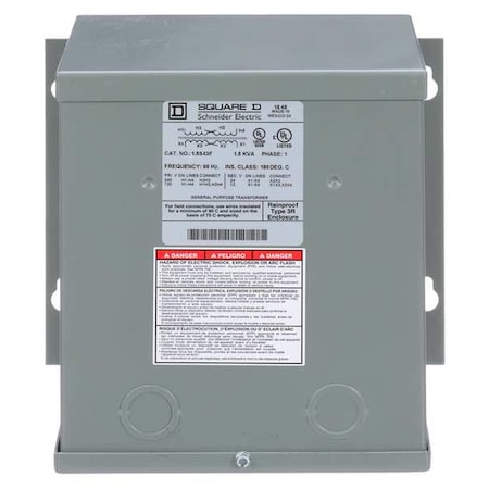 Buck Boost Transformer, 1.5 kVA, NEMA 3R, 12/24V AC, 120/240V AC MPN:1.5S43F