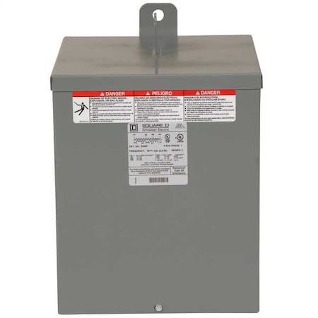 General Purpose Transformer, 5 kVA, NEMA 3R, 120/240V AC, 480V AC MPN:5S40F