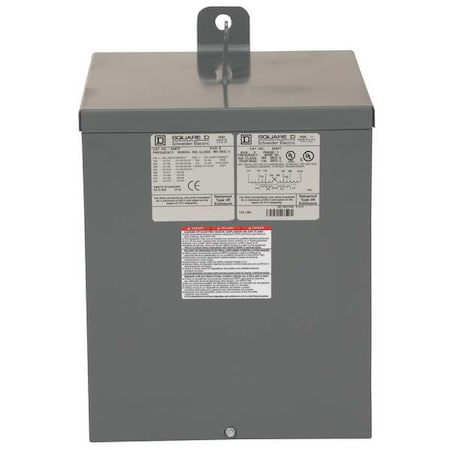 General Purpose Transformer, 5 kVA, NEMA 3R, 110/220V AC, 190/200/208/220V, 380/400/416/440V MPN:5S67F