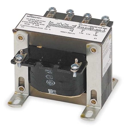 Control Transformer, 100 VA, Not Rated, 120V AC, 240/480V AC MPN:9070EO2D1