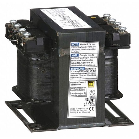 Control Transformer, 150 VA, Not Rated, 120V AC, 240/480V AC MPN:9070T150D1