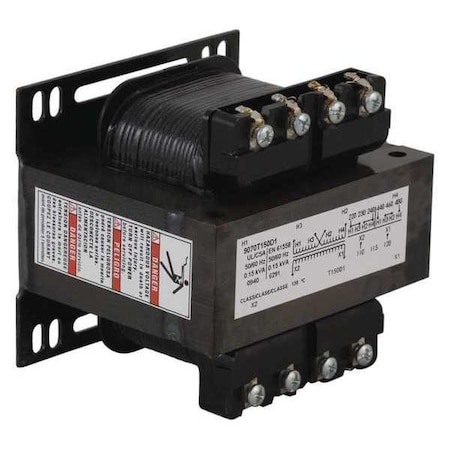 Control Transformer, 150 VA, Not Rated, 115/230V AC, 380/400/415V MPN:9070T150D33
