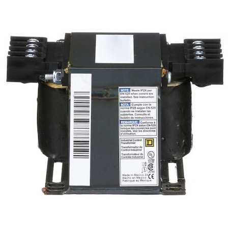 Control Transformer, 250 VA, Not Rated, 24V AC, 208V AC MPN:9070T250D14