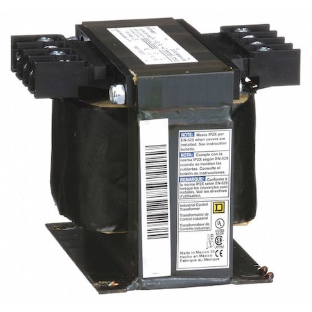 Control Transformer, 300 VA, Not Rated, 120V AC, 240/480V AC MPN:9070T300D1