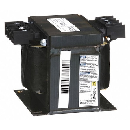 Control Transformer, 500 VA, Not Rated, 120V AC, 240/480V AC MPN:9070T500D1
