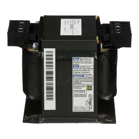 Control Transformer, 500 VA, Not Rated, 24V AC, 120/240V AC MPN:9070T500D23