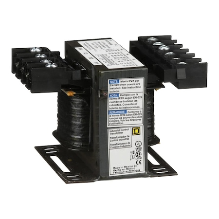 Control Transformer, 50 VA, Not Rated, 99/120/130V, 240/416/480/600V MPN:9070T50D50