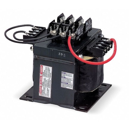 Control Transformer, 100 VA, Not Rated, 24V AC, 240/480V AC MPN:9070TF100D2