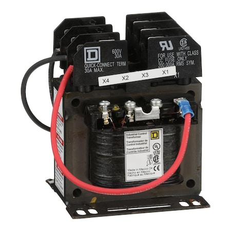 Control Transformer, 100 VA, Not Rated, 110/220V AC, 120/240V AC, 115/230V AC MPN:9070TF100D31