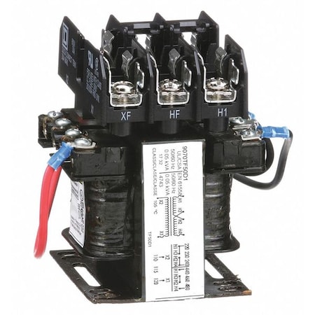 Control Transformer, 50 VA, Not Rated, 120V AC, 240/480V AC MPN:9070TF50D1