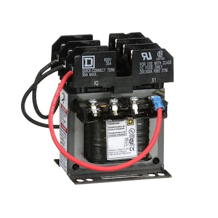Control Transformer, 50 VA, Not Rated, 24V AC, 120/240V AC MPN:9070TF50D23