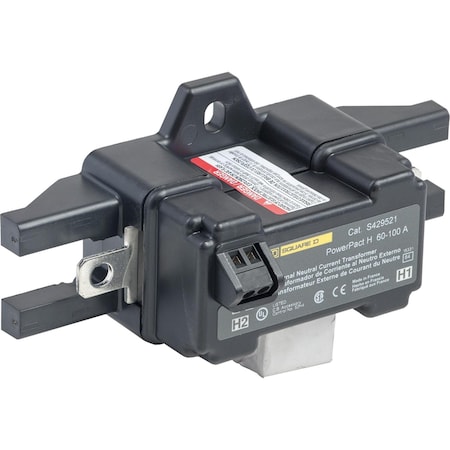 Circuit breaker accessory, PowerPacT H, Micrologic, external neutral current transformer, ENCT, 60A to 100A MPN:S429521