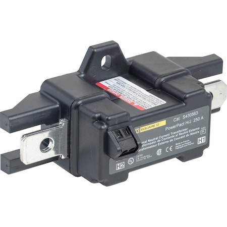 Circuit breaker accessory, PowerPacT J, MicroLogic, external neutral current transformer, ENCT, 250A MPN:S430563