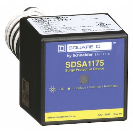 Surge Protection Device, 1 Phase, 120V AC, 3 Wires MPN:SDSA1175T
