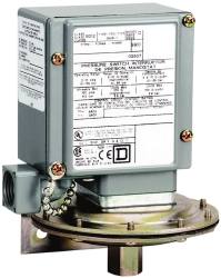 4, 13 and 4X NEMA Rated, SPDT-DB, 0.2 to 10 psig, Electromechanical Pressure and Level Switch MPN:9012GAW1