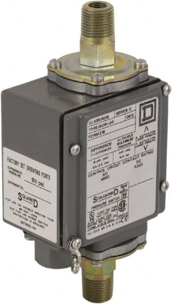 4, 13 and 4X NEMA Rated, DPDT, 175 psi, Electromechanical Pressure and Level Switch MPN:9012GGW24