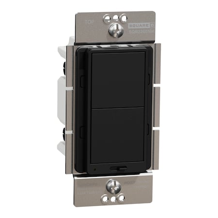 Dimmer, X Series, Rocker, 600 W, Single Pole MPN:SQR22601BK