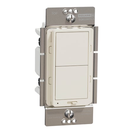 Dimmer, X Series, Rocker, 600 W, Single Pole MPN:SQR22601LA