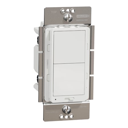 Dimmer, X Series, Rocker, 600 W, Single Pole MPN:SQR22601WH