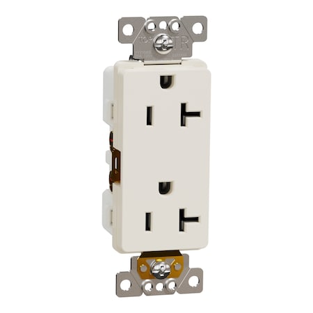 Straight Blade Receptacle, 5-20R, 20 A, 125V AC, 2 Pole, Flush Mount, Self-Grounded MPN:SQR44201LA