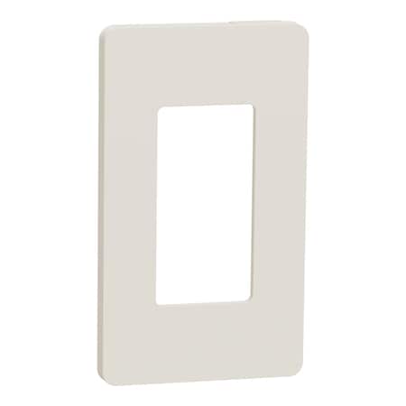 Cover Frame, X Series, 1 Gang, Screwless, Number of Gangs: 1 Plastic, Matte Finish, Light Almond MPN:SQWP141001LA