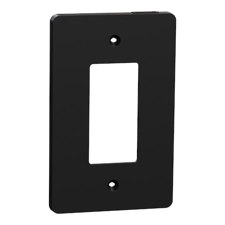 Cover Frame, X Series, 1 Gang, Black, Number of Gangs: 1 Plastic, Matte Finish, Black MPN:SQWS141001BK