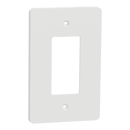 Cover Frame, X Series, 1 Gang, White, Number of Gangs: 1 Plastic, Matte Finish, White MPN:SQWS141001WH