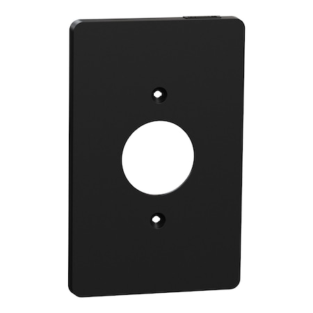 Cover Frame, X Series, for Socket-Outlet, Number of Gangs: 1 Plastic, Matte Finish, Black MPN:SQWS422001BK